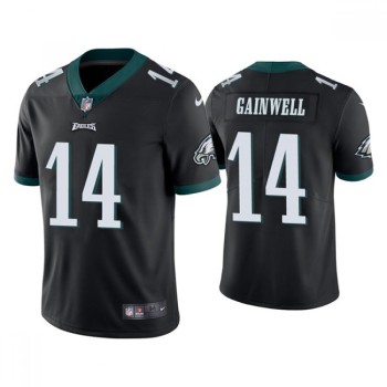Men's Philadelphia Eagles #14 Kenneth Gainwell Black Vapor Untouchable Limited Stitched Jersey Men's Philadelphia Eagles #14 Kenneth Gainwell Black Vapor Untouchable Limited Stitched Jersey