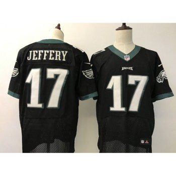 Men's Philadelphia Eagles #17 Alshon Jeffery Black 2017 Elite Stitched NFL Jersey