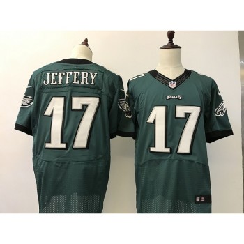 Men's Philadelphia Eagles #17 Alshon Jeffery Green Elite Stitched NFL Jersey