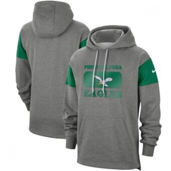 Men's Philadelphia Eagles 2019 Grey Fan Gear Historic Pullover Hoodie Men's Philadelphia Eagles 2019 Grey Fan Gear Historic Pullover Hoodie