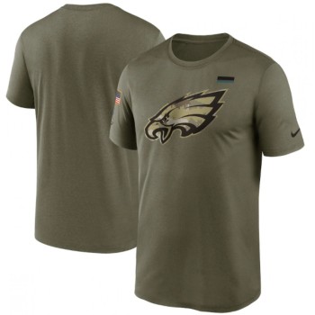 Men's Philadelphia Eagles 2021 Olive Salute To Service Legend Performance T-Shirt Men's Philadelphia Eagles 2021 Olive Salute To Service Legend Performance T-Shirt