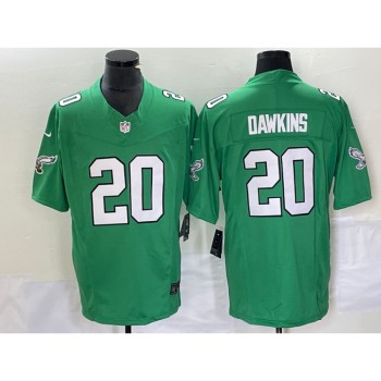 Men's Philadelphia Eagles #20 Brian Dawkins Green 2023 F.U.S.E. Vapor Untouchable Stitched Football Jersey Men's Philadelphia Eagles #20 Brian Dawkins Green 2023 F.U.S.E. Vapor Untouchable Stitched Football Jersey