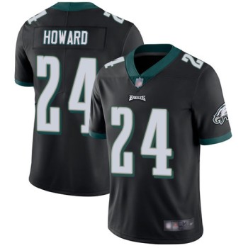 Men's Philadelphia Eagles #24 Jordan Howard Black Vapor Untouchable Limited Stitched NFL Jersey Men's Philadelphia Eagles #24 Jordan Howard Black Vapor Untouchable Limited Stitched NFL Jersey