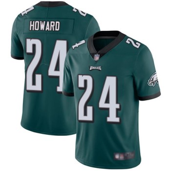 Men's Philadelphia Eagles #24 Jordan Howard Green Vapor Untouchable Limited Stitched NFL Jersey Men's Philadelphia Eagles #24 Jordan Howard Green Vapor Untouchable Limited Stitched NFL Jersey