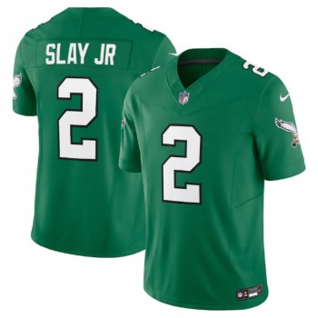 Men's Philadelphia Eagles #2 Darius Slay JR Green 2023 F.U.S.E. Vapor Untouchable Stitched Football Jersey Men's Philadelphia Eagles #2 Darius Slay JR Green 2023 F.U.S.E. Vapor Untouchable Stitched Football Jersey
