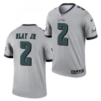 Men's Philadelphia Eagles #2 Darius Slay JR Silver Inverted Legend Stitched Football Jersey Men's Philadelphia Eagles #2 Darius Slay JR Silver Inverted Legend Stitched Football Jersey