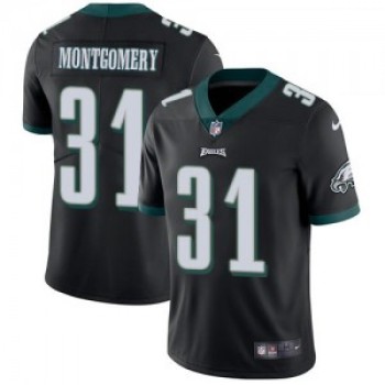 Men's Philadelphia Eagles #31 Wilbert Montgomery Black Vapor Untouchable Limited Stitched Jersey Men's Philadelphia Eagles #31 Wilbert Montgomery Black Vapor Untouchable Limited Stitched Jersey