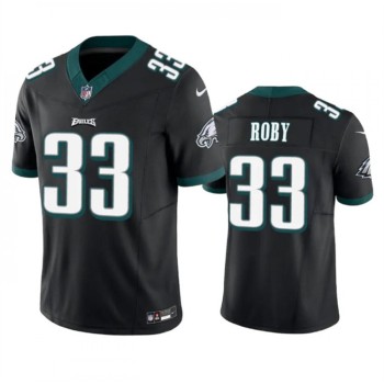 Men's Philadelphia Eagles #33 Bradley Roby Black 2023 F.U.S.E. Vapor Untouchable Limited Stitched Football Jersey Men's Philadelphia Eagles #33 Bradley Roby Black 2023 F.U.S.E. Vapor Untouchable Limited Stitched Football Jersey