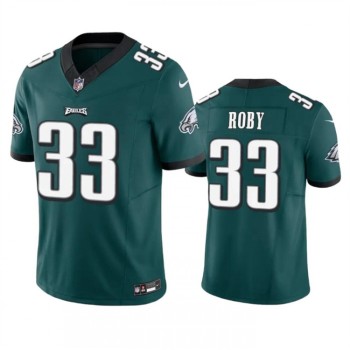 Men's Philadelphia Eagles #33 Bradley Roby Green 2023 F.U.S.E. Vapor Untouchable Limited Stitched Football Jersey Men's Philadelphia Eagles #33 Bradley Roby Green 2023 F.U.S.E. Vapor Untouchable Limited Stitched Football Jersey