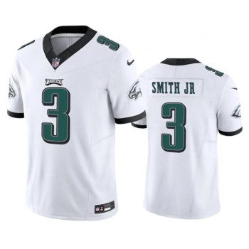 Men's Philadelphia Eagles #3 Nolan Smith JR White 2023 F.U.S.E. Vapor Untouchable Limited Stitched Football Jersey Men's Philadelphia Eagles #3 Nolan Smith JR White 2023 F.U.S.E. Vapor Untouchable Limited Stitched Football Jersey