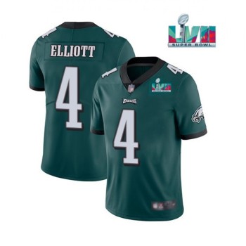 Men's Philadelphia Eagles #4 Jake Elliott Green Super Bowl LVII Patch Vapor Untouchable Limited Stitched Football Jersey Men's Philadelphia Eagles #4 Jake Elliott Green Super Bowl LVII Patch Vapor Untouchable Limited Stitched Football Jersey