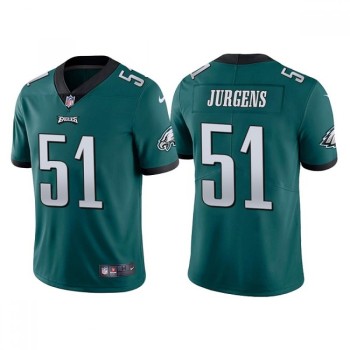 Men's Philadelphia Eagles #51 Cameron Jurgens Green Vapor Untouchable Limited Stitched Jersey Men's Philadelphia Eagles #51 Cameron Jurgens Green Vapor Untouchable Limited Stitched Jersey