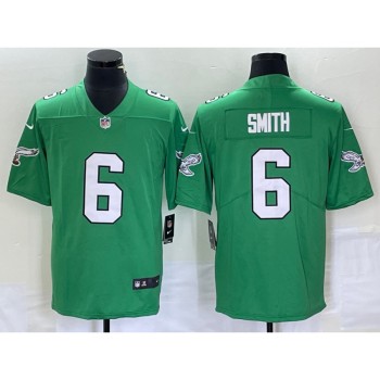 Men's Philadelphia Eagles #6 DeVonta Smith Green Stitched Football Jersey Men's Philadelphia Eagles #6 DeVonta Smith Green Stitched Football Jersey