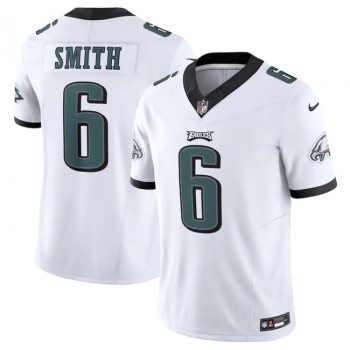 Men's Philadelphia Eagles #6 DeVonta Smith White 2023 F.U.S.E. Vapor Untouchable Limited Stitched Football Jersey Men's Philadelphia Eagles #6 DeVonta Smith White 2023 F.U.S.E. Vapor Untouchable Limited Stitched Football Jersey