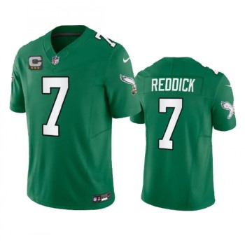 Men's Philadelphia Eagles #7 Haason Reddick Green 2023 F.U.S.E. With 3-star C Patch Vapor Untouchable Stitched Football Jersey Men's Philadelphia Eagles #7 Haason Reddick Green 2023 F.U.S.E. With 3-star C Patch Vapor Untouchable Stitched Football Jersey