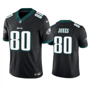 Men's Philadelphia Eagles #80 Julio Jones Black 2023 F.U.S.E. Vapor Untouchable Limited Stitched Football Jersey Men's Philadelphia Eagles #80 Julio Jones Black 2023 F.U.S.E. Vapor Untouchable Limited Stitched Football Jersey