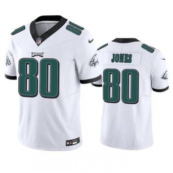 Men's Philadelphia Eagles #80 Julio Jones White 2023 F.U.S.E. Vapor Untouchable Limited Stitched Football Jersey Men's Philadelphia Eagles #80 Julio Jones White 2023 F.U.S.E. Vapor Untouchable Limited Stitched Football Jersey