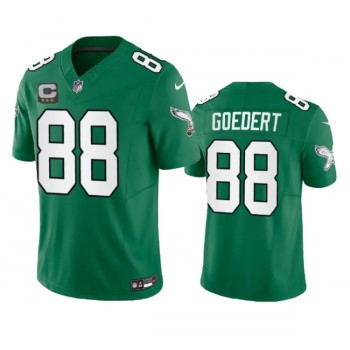 Men's Philadelphia Eagles #88 Dallas Goedert Green 2023 F.U.S.E. With 3-star C Patch Vapor Untouchable Stitched Football Jersey Men's Philadelphia Eagles #88 Dallas Goedert Green 2023 F.U.S.E. With 3-star C Patch Vapor Untouchable Stitched Football Jersey