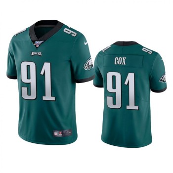 Men's Philadelphia Eagles #91 Fletcher Cox Green 2019 100th Season Vapor Untouchable Limited Stitched NFL Jersey Men's Philadelphia Eagles #91 Fletcher Cox Green 2019 100th Season Vapor Untouchable Limited Stitched NFL Jersey