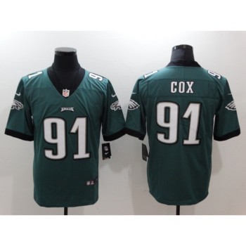 Men's Philadelphia Eagles #91 Fletcher Cox Green Vapor Untouchable Limited Stitched NFL Jersey Men's Philadelphia Eagles #91 Fletcher Cox Green Vapor Untouchable Limited Stitched NFL Jersey
