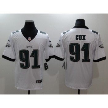 Men's Philadelphia Eagles #91 Fletcher Cox White Vapor Untouchable Limited Stitched NFL Jersey Men's Philadelphia Eagles #91 Fletcher Cox White Vapor Untouchable Limited Stitched NFL Jersey