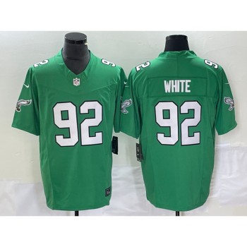 Men's Philadelphia Eagles #92 Reggie White Green 2023 F.U.S.E. Vapor Untouchable Stitched Football Jersey Men's Philadelphia Eagles #92 Reggie White Green 2023 F.U.S.E. Vapor Untouchable Stitched Football Jersey