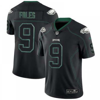 Men's Philadelphia Eagles #9 Nick Foles NFL 2018 Lights Out Black Color Rush Limited Jersey Men's Philadelphia Eagles #9 Nick Foles NFL 2018 Lights Out Black Color Rush Limited Jersey
