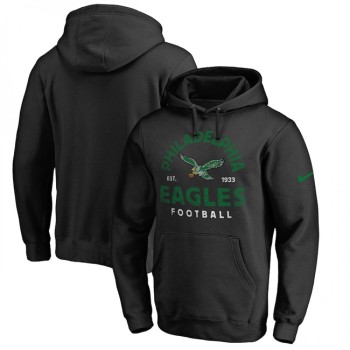 Men's Philadelphia Eagles Black Sideline Pullover Hoodie Men's Philadelphia Eagles Black Sideline Pullover Hoodie