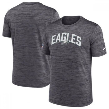 Men's Philadelphia Eagles Black Sideline Velocity Stack Performance T-Shirt Men's Philadelphia Eagles Black Sideline Velocity Stack Performance T-Shirt