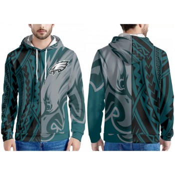 Men's Philadelphia Eagles Green Pullover Hoodie Men's Philadelphia Eagles Green Pullover Hoodie