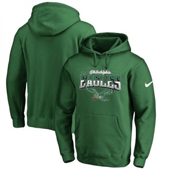 Men's Philadelphia Eagles Green Sideline Pullover Hoodie Men's Philadelphia Eagles Green Sideline Pullover Hoodie