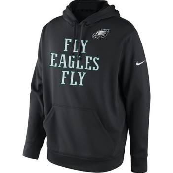 Men's Philadelphia Eagles Black Fly Eagles Fly Pullover Hoodie Men's Philadelphia Eagles Black Fly Eagles Fly Pullover Hoodie