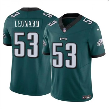 Men's Philadelphia Eagles #53 Shaquille Leonard Green 2023 F.U.S.E. Throwback Vapor Untouchable Limited Stitched Football Jersey Men's Philadelphia Eagles #53 Shaquille Leonard Green 2023 F.U.S.E. Throwback Vapor Untouchable Limited Stitched Football Jersey