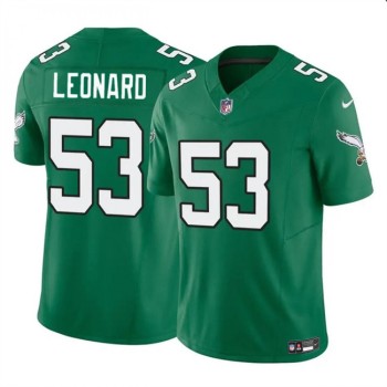 Men's Philadelphia Eagles #53 Shaquille Leonard Green 2023 F.U.S.E. Vapor Untouchable Limited Stitched Football Jersey Men's Philadelphia Eagles #53 Shaquille Leonard Green 2023 F.U.S.E. Vapor Untouchable Limited Stitched Football Jersey