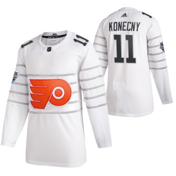 Men's Philadelphia Flyers #11 Travis Konecny 2020 White All Star Stitched NHL Jersey Men's Philadelphia Flyers #11 Travis Konecny 2020 White All Star Stitched NHL Jersey