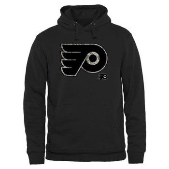 Men's Philadelphia Flyers Black Rink Warrior Pullover Hoodie Men's Philadelphia Flyers Black Rink Warrior Pullover Hoodie