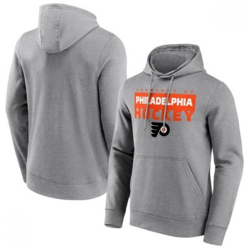 Men's Philadelphia Flyers Grey Gain Ground Hoodie Men's Philadelphia Flyers Grey Gain Ground Hoodie
