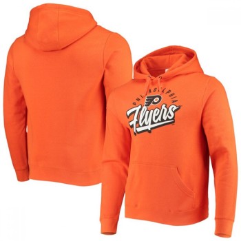 Men's Philadelphia Flyers Orange Script Wordmark Hoodie Men's Philadelphia Flyers Orange Script Wordmark Hoodie