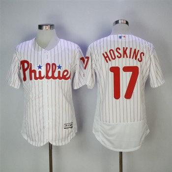 Men's Philadelphia Phillies #17 Rhys Hoskins White Flexbase Stitched MLB Jersey Men's Philadelphia Phillies #17 Rhys Hoskins White Flexbase Stitched MLB Jersey
