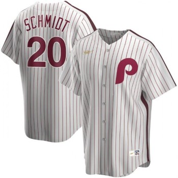Men's Philadelphia Phillies #20 Mike Schmidt White Cool Base Stitched Jersey Men's Philadelphia Phillies #20 Mike Schmidt White Cool Base Stitched Jersey