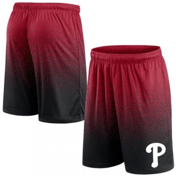 Men's Philadelphia Phillies Black/Red Ombre Shorts Men's Philadelphia Phillies Black/Red Ombre Shorts