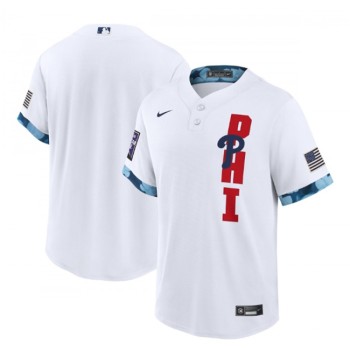 Men's Philadelphia Phillies Blank 2021 White All-Star Cool Base Stitched MLB Jersey Men's Philadelphia Phillies Blank 2021 White All-Star Cool Base Stitched MLB Jersey