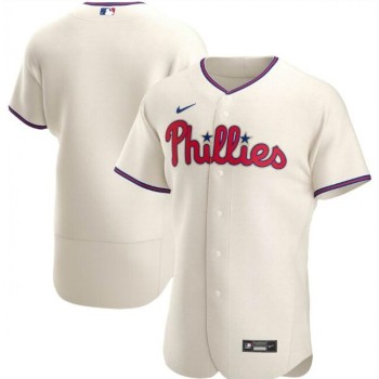 Men's Philadelphia Phillies Blank Cream Flex Base Stitched Jersey Men's Philadelphia Phillies Blank Cream Flex Base Stitched Jersey