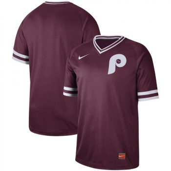 Men's Philadelphia Phillies Blank Maroon Cooperstown Collection Legend Stitched MLB Jersey Men's Philadelphia Phillies Blank Maroon Cooperstown Collection Legend Stitched MLB Jersey