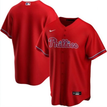 Men's Philadelphia Phillies Blank Red Cool Base Stitched Jersey Men's Philadelphia Phillies Blank Red Cool Base Stitched Jersey