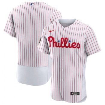 Men's Philadelphia Phillies Blank White 2022 World Series Flex Base Stitched Baseball Jersey Men's Philadelphia Phillies Blank White 2022 World Series Flex Base Stitched Baseball Jersey
