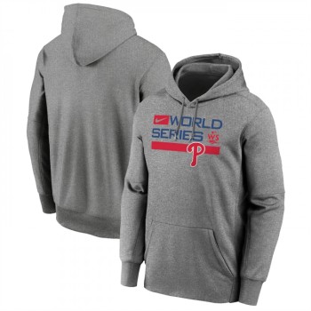 Men's Philadelphia Phillies Grey 2022 World Series Performance Pullover Hoodie Men's Philadelphia Phillies Grey 2022 World Series Performance Pullover Hoodie