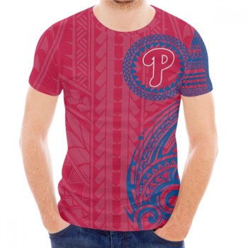 Men's Philadelphia Phillies Red T-Shirt Men's Philadelphia Phillies Red T-Shirt