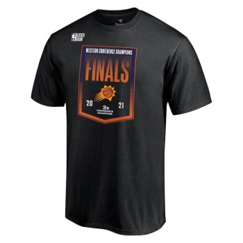 Men's Phoenix Suns 2021 Black Western Conference Champions NBA T-Shirt Men's Phoenix Suns 2021 Black Western Conference Champions NBA T-Shirt