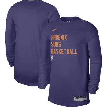 Men's Phoenix Suns Purple 2023/24 Legend On-Court Practice Long Sleeve T-Shirt Men's Phoenix Suns Purple 2023/24 Legend On-Court Practice Long Sleeve T-Shirt